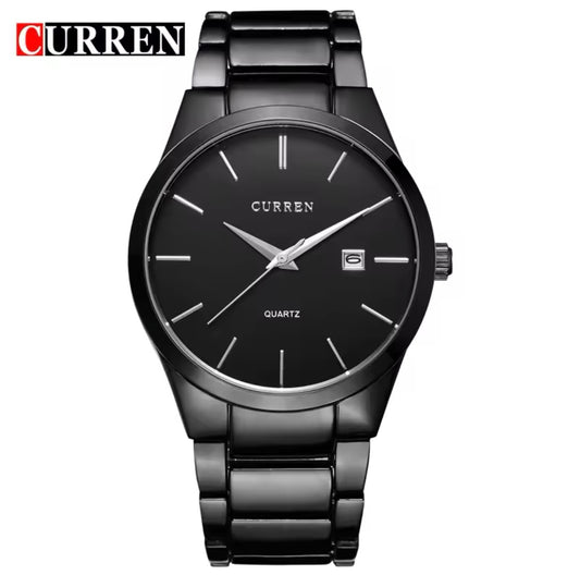 Curren black quartz Men watches